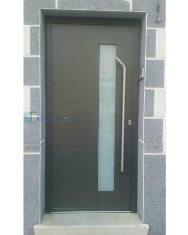 puertas de entrada en aluminio con hoja oculta!
