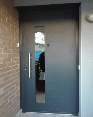 puertas de entrada en aluminio con hoja oculta!